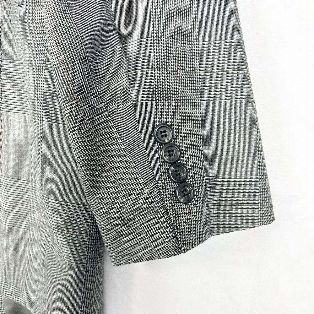 Vintage Ralph Lauren Polo University Club Mens Houndstooth Blazer Size 40
